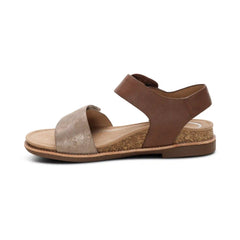 Claire Quarter Strap Sandal - Taupe Multi