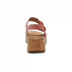 Flora Adjustable Quarter Strap Wedge  - Antique Rose