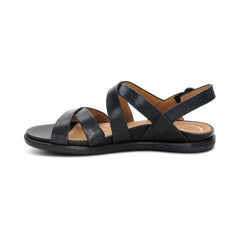 Piper Arch Support Strap Sandal - Black