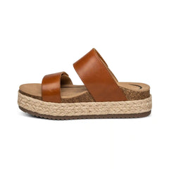 Sofie Platform Sandal - Cognac