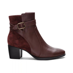 Rebecca Heel Boot - Burgundy
