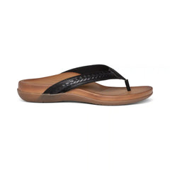 Emmy Braided Thong Sandal - Black
