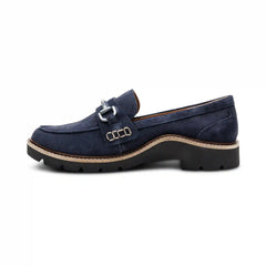 Collette Arch Support Loafer - Navy Suede