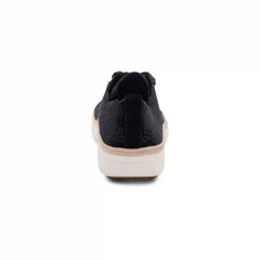 Charlotte Lace-Up Sneaker - Black Velvet