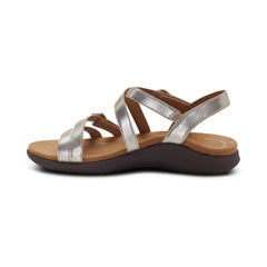 Hadley Adjustable Quarter Strap Sandal - Champagne
