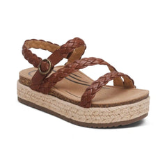 Julia Arch Support Platform Sandal - Walnut