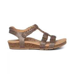 Reese Adjustable Gladiator Sandal - Taupe