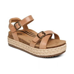 Paula Arch Support Platform Sandal - Camel