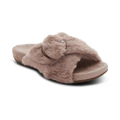 Macy Open-Toe Slipper - Mushroom