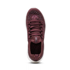 Carly Arch Support Sneaker - Wine Sparkle