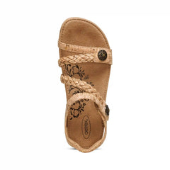 Jillian Braided Quarter Strap Sandal - Cork