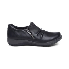 Katie Side Zip Slip-On - Black