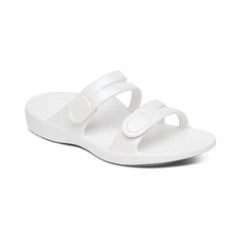 Janey Sport Slide - White