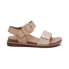 Claire Quarter Strap Sandal - Champagne