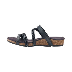 Janey Braided Slide - Black
