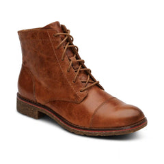 Juliet Lace-Up Boot - Cognac