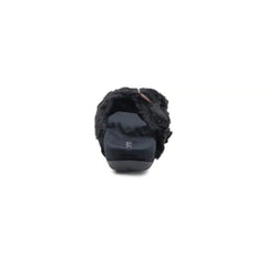 Macy Open-Toe Slipper - Black