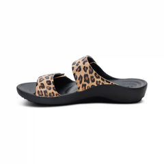 Kaia Two Band Slide - Leopard