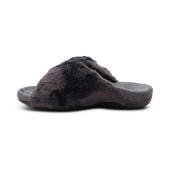 Macy Open-Toe Slipper - Charcoal
