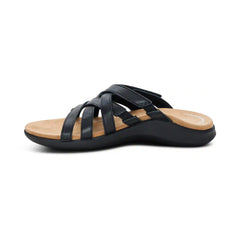 Kasey Adjustable Slide Sandal - Black