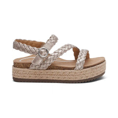 Julia Arch Support Platform Sandal - Platinum