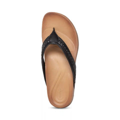 Emmy Braided Thong Sandal - Black