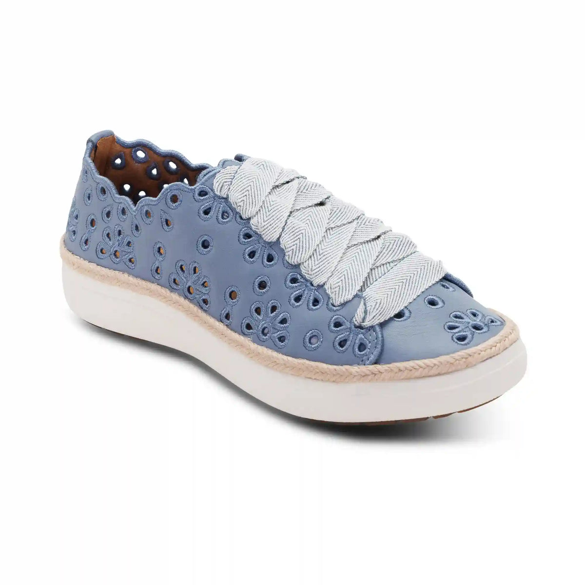 Charlotte Lace-Up Sneaker - Hazy Blue