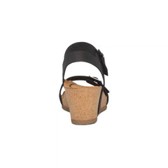 Lexa Quarter Strap Wedge - Black