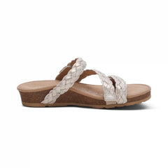 Josie Braided Slide - Champagne