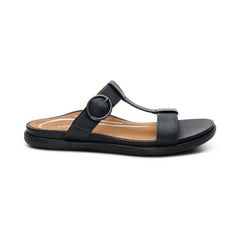Blaire Adjustable Slide Sandal - Black