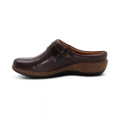 Daphne Slip-On Clog - Dark Brown