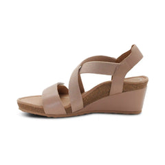 Kathy Platform Wedge - Oat Milk