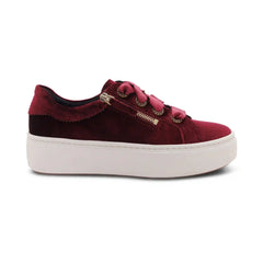 Aubrey Arch Support Platform Sneaker - Burgundy Velvet