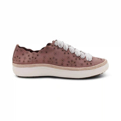 Charlotte Lace-Up Sneaker - Mauve Nubuck