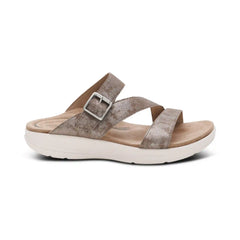 Jenny Adjustable Slide Sandal - Taupe