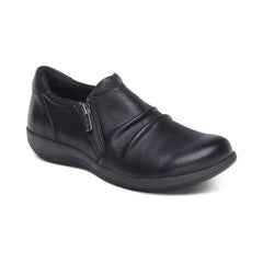 Katie Side Zip Slip-On - Black