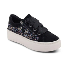 Aubrey Arch Support Platform Sneaker - Black Knit