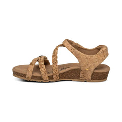 Jillian Braided Quarter Strap Sandal - Cork
