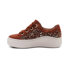 Aubrey Arch Support Platform Sneaker - Russet Knit