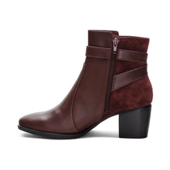 Rebecca Heel Boot - Burgundy
