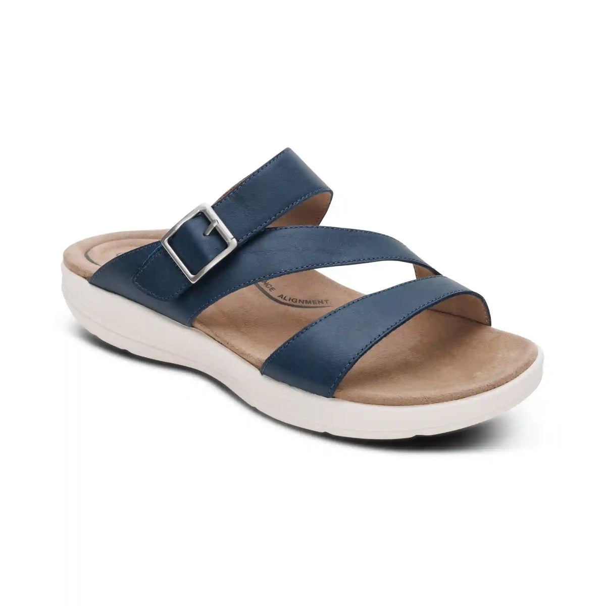Jenny Adjustable Slide Sandal - Navy