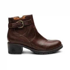 Layla Side Zip Boot - Dark Brown