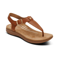 Tracey Adjustable Thong Sandal - Cognac