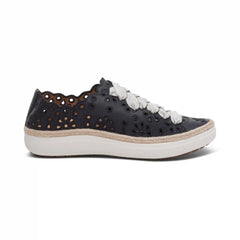 Charlotte Lace-Up Sneaker - Black