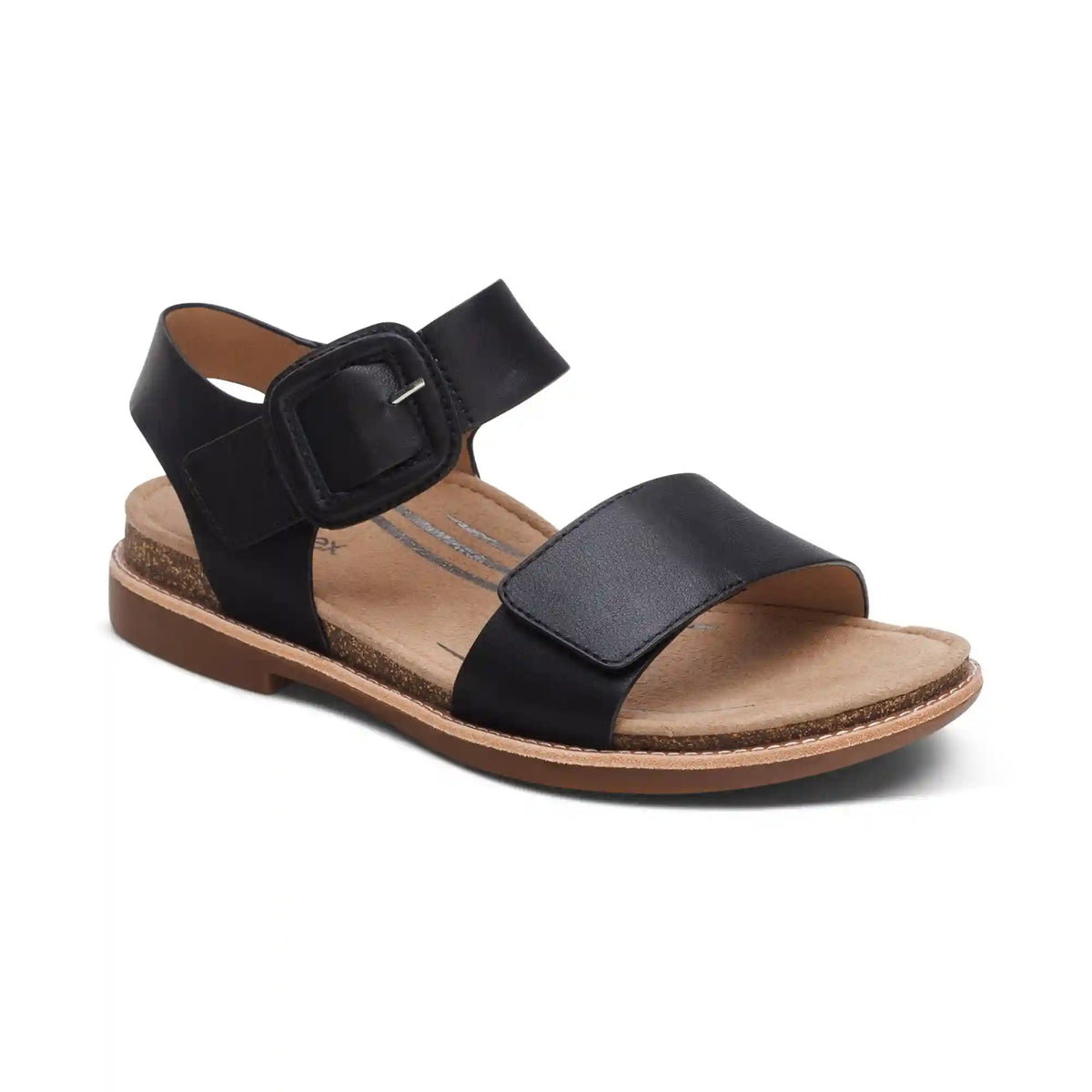 Claire Quarter Strap Sandal - Black