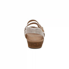 Jillian Braided Quarter Strap Sandal - Champagne