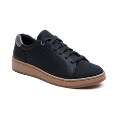 Michaela Lace-Up Sneaker - Black/Brown