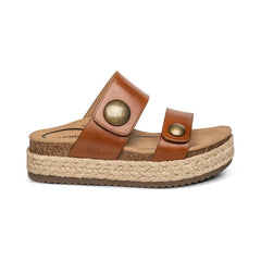 Sofie Platform Sandal - Cognac