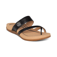 Izzy Adjustable Slide Sandal - Black