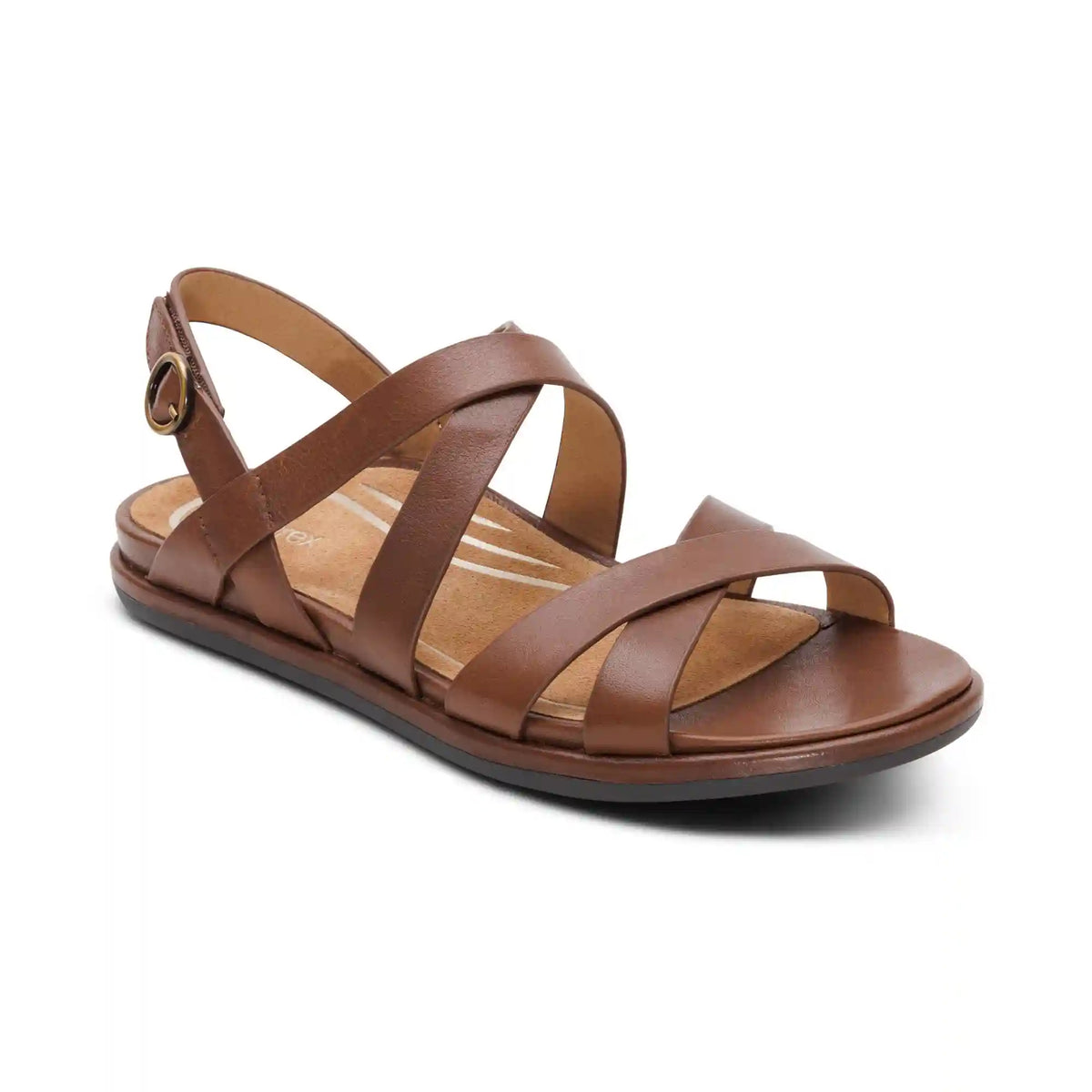 Piper Arch Support Strap Sandal - Coffee